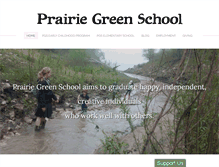 Tablet Screenshot of prairiegreenschool.org